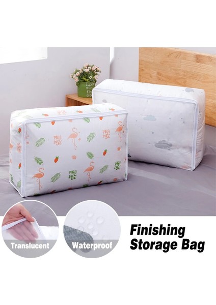 Koyu Haki Stili Katlanabilir Yorgan Saklama Çantası Ev Giysileri Yorgan Yastık Battaniye Saklama Çantası Dolap Organizatör Seyahat Bagaj Organizatör Çanta Konteyner (Yurt Dışından) fırsatları