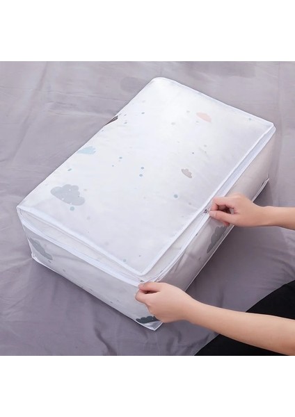 Koyu Haki Stili Katlanabilir Yorgan Saklama Çantası Ev Giysileri Yorgan Yastık Battaniye Saklama Çantası Dolap Organizatör Seyahat Bagaj Organizatör Çanta Konteyner (Yurt Dışından) indirimleri