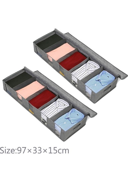 2 Adet Tip D Stili Et Katlanabilir Yorgan Saklama Çantası Ev Giyim Saklama Kutusu Toz Geçirmez Yorgan Depolama (Yurt Dışından) fiyatları