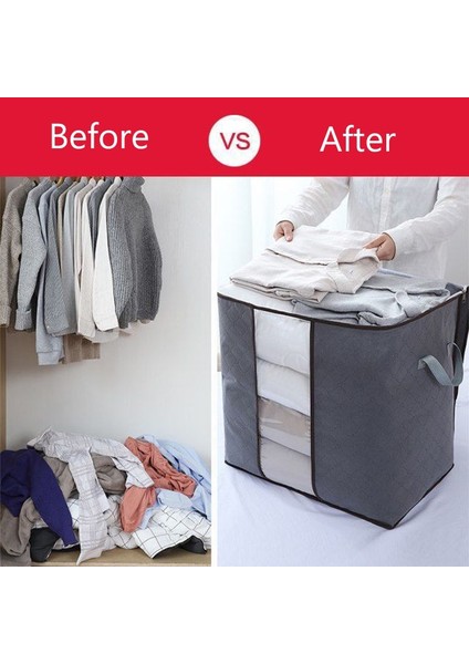 2 Adet Tip D Stili Et Katlanabilir Yorgan Saklama Çantası Ev Giyim Saklama Kutusu Toz Geçirmez Yorgan Depolama (Yurt Dışından) modelleri