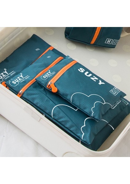 Gri Tarzı 7 Adet Seyahat Saklama Torbaları Taşınabilir Giysi Ayakkabı Organizatör Kozmetik Tuvalet Çantası Bagaj Kiti Aksesuarları Malzemeleri Düzenli Çanta (Yurt Dışından) fiyatları