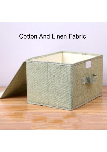 Gök Mavisi Tarzı L Beden Ev Giyim Dolap Organizatör Kutusu Giyim Battaniye Yorgan Dolap Organizatör Ev Depolama Için Katlanabilir Pamuk Keten Saklama Kutusu (Yurt Dışından) fırsatları