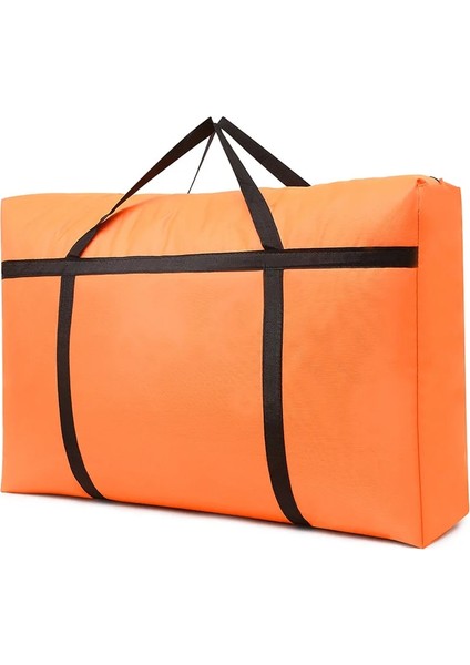 Turuncu Tarzı 150L 90X58X28CM Giysi Yorgan Saklama Çantası Büyük Kapasiteli Kalınlaşmış Oxford Sağlam Kanvas Dokuma Çantalar Ev Yatak Odası Malzemeleri Aksesuar (Yurt Dışından)