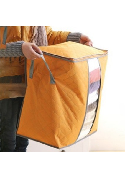 G Tarzı Katlanabilir Saklama Kutusu Taşınabilir Giysi Organizatör Düzenli Kılıf Bavul Dokunmamış Ev Saklama Kutusu Yorgan Saklama Kabı Çanta Kutusu (Yurt Dışından)
