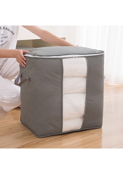 G Tarzı Katlanabilir Saklama Kutusu Taşınabilir Giysi Organizatör Düzenli Kılıf Bavul Dokunmamış Ev Saklama Kutusu Yorgan Saklama Kabı Çanta Kutusu (Yurt Dışından) fırsatları