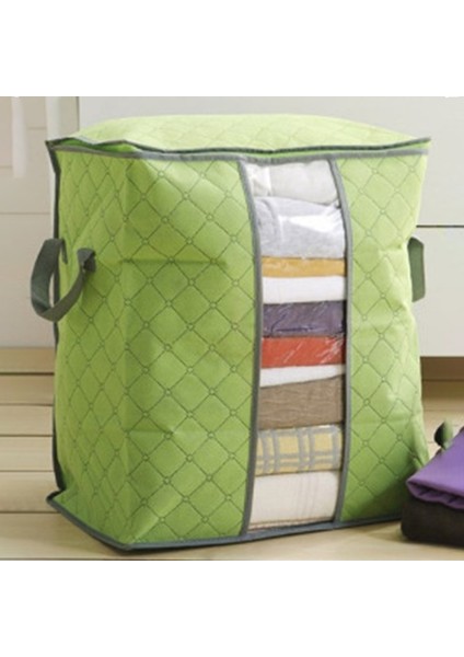 F Stili Katlanabilir Saklama Kutusu Taşınabilir Giysi Organizatör Düzenli Kılıf Bavul Dokunmamış Ev Saklama Kutusu Yorgan Saklama Kabı Çanta Kutusu (Yurt Dışından)