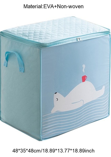 B Açık Mavi Tarzı Su Geçirmez Giysi Organizatör Yorgan Saklama Torbaları Büyük Kapasiteli Yastıklar Oyuncaklar Battaniye Kılıfı Katlanır Dolap Hareket Aksesuarları (Yurt Dışından) fiyatları