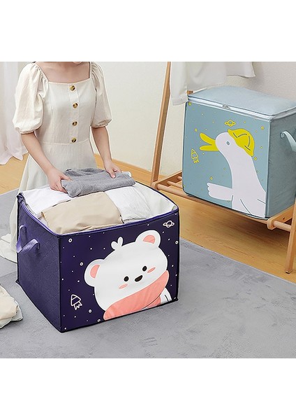 E 1 Adet Tarzı Yorgan Saklama Çantası Kalınlaşmış Dokunmamış Yastık Battaniye Dolap Organizatör Hareketli Ev Fg Ambalaj Çeşitli Eşyalar Konteyner (Yurt Dışından)