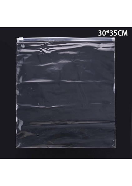 30X35CM Stili Açılıp Kapanabilir Plastik Kilitli Poşetler Şeffaf Poli Kilitli Poşet Gıda Saklama Tekrar Kapatılabilir Vakumlu Taze Organize Poşet Ambalaj Poşeti (Yurt Dışından)