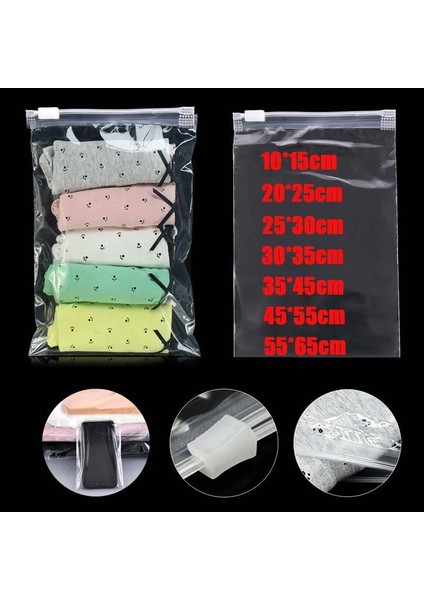 30X35CM Stili Açılıp Kapanabilir Plastik Kilitli Poşetler Şeffaf Poli Kilitli Poşet Gıda Saklama Tekrar Kapatılabilir Vakumlu Taze Organize Poşet Ambalaj Poşeti (Yurt Dışından) fiyatları