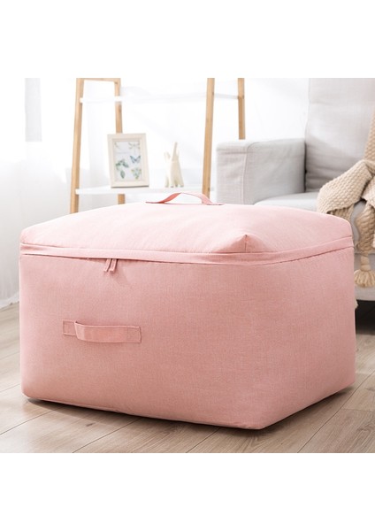 Pembe Stil L-Yaklaşık 56X42X24CM Yorgan Battaniye Fermuar Saklama Çantası Giyim Için Taşınabilir Kutu Katı Klozet Dolap Organizatör Büyük Saklama Çantası Çeşitli Eşyalar Organizatör (Yurt Dışından)