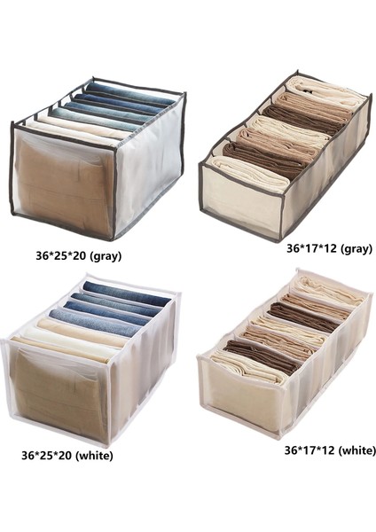 Beyaz Stil Dolap Giysi Ayırma Kutusu Kot Organizatör Saklama Kutusu Katlanabilir Iç Çamaşırı Sutyen Organizatör Saklama Dolabı Çekmece Bölücü (Yurt Dışından) modelleri