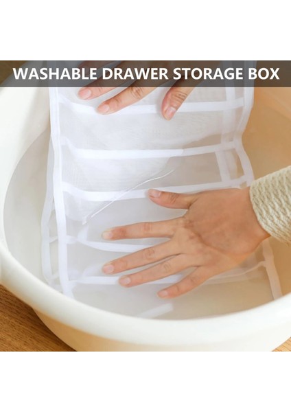 Beyaz Stil Dolap Giysi Ayırma Kutusu Kot Organizatör Saklama Kutusu Katlanabilir Iç Çamaşırı Sutyen Organizatör Saklama Dolabı Çekmece Bölücü (Yurt Dışından) fırsatları