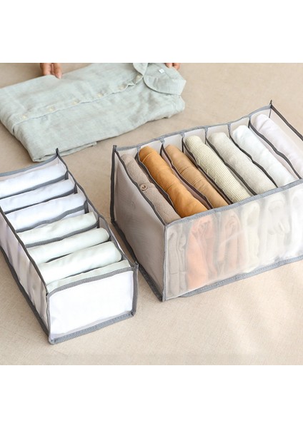 Beyaz Stil Dolap Giysi Ayırma Kutusu Kot Organizatör Saklama Kutusu Katlanabilir Iç Çamaşırı Sutyen Organizatör Saklama Dolabı Çekmece Bölücü (Yurt Dışından) indirimleri