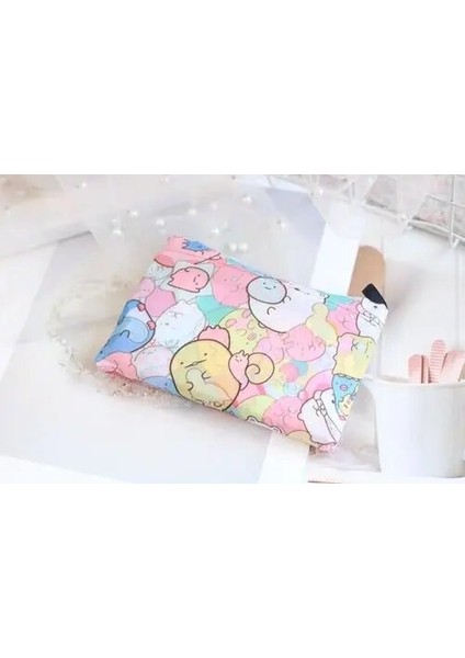 Pembe Sumikko Tarzı Karikatür Sumikko Gurashi Katlanabilir Geri Dönüşüm Alışveriş Çantası Kadın Seyahat Omuz Bakkal Çantaları Sevimli Yeniden Kullanılabilir Bez Çanta Omuz Çantası (Yurt Dışından)