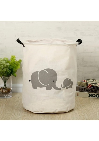 Ordu Yeşili Tarzı 1 Adet Bez Sanat Katlanır Geometri Kirli Giysiler Oyuncaklar Depolama Kovası Ev Depolama Sepeti Kirli Giysiler Çamaşır Sepeti 40*50 cm (Yurt Dışından)