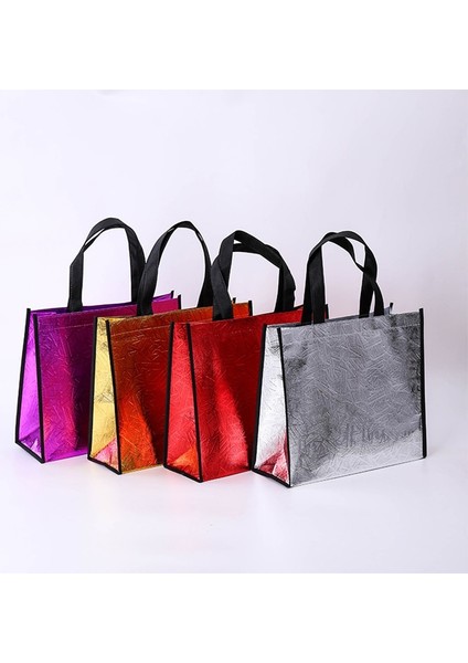 Kırmızı Stil L Beden Su Geçirmez Lazer Glitter Alışveriş Çantası Büyük Kapasiteli Yeniden Kullanılabilir Seyahat Saklama Torbaları Kadın Çanta Bakkal Tote Eko Çanta (Yurt Dışından) modelleri