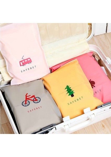 No.2 Tarzı 40X28CM Karikatür Seyahat Vakum Torbaları Giysiler Için Su Geçirmez Iç Çamaşırı Ayakkabı Fermuarlı Saklama Torbaları Dolap Dolap Organizatör Kilitli Çanta (Yurt Dışından) fiyatları