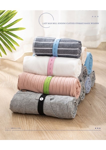 Yeşil Stil Lothes Depolama Elastik Bant Tembel Rulo Bağlama Kemeri Katlanır Pantolon Organizador Organizatör De Armario Gardırop Ropa Çanta (Yurt Dışından) fiyatları