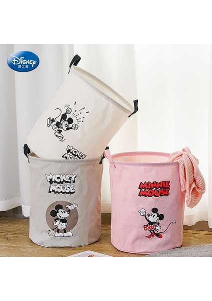 Pembe Tarzı Mickey Mouse Donald Duck Depolama Kova Sepeti Sevimli Karikatür Giyim Saklama Araçları Bez Kutusu Katlanabilir Saklama Çantası Polyester (Yurt Dışından) fiyatları