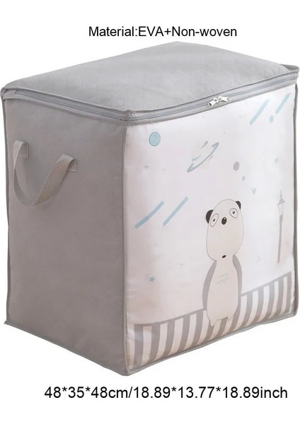 D Gri Tarzı Su Geçirmez Giysi Organizatör Yorgan Saklama Torbaları Büyük Kapasiteli Yastıklar Oyuncaklar Battaniye Kılıfı Katlanır Dolap Hareket Aksesuarları (Yurt Dışından) fiyatları