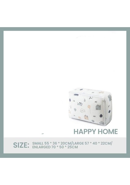 Mutlu Ev Tarzı El 70X50X25 Giysi Saklama Çantası Büyük Kapasiteli Yorgan Organizatör Yorgan Battaniye Yatak Temizle Katlanabilir Fermuar Kutusu Konteyner Yatak Odası Dolap (Yurt Dışından)