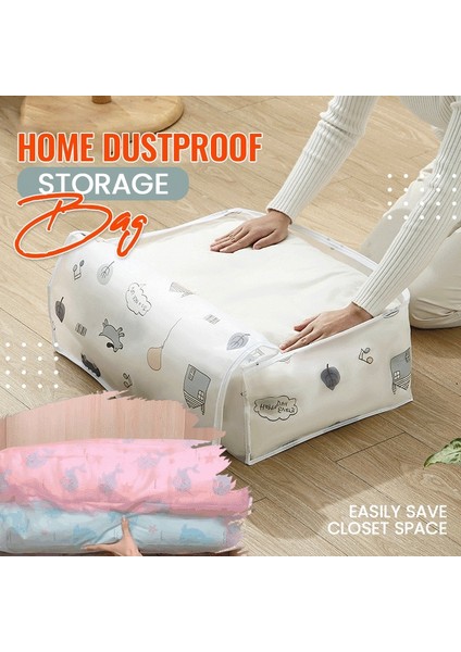 Mutlu Ev Tarzı El 70X50X25 Giysi Saklama Çantası Büyük Kapasiteli Yorgan Organizatör Yorgan Battaniye Yatak Temizle Katlanabilir Fermuar Kutusu Konteyner Yatak Odası Dolap (Yurt Dışından) fiyatları