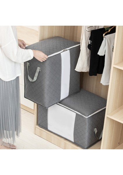 No.1 Tarzı Ev Depolama Katlanabilir Çanta Yeni Su Geçirmez Dokunmamış Yatak Yastıkları Yorgan Saklama Çantası Giysi Saklama Çantası Organizatörü (Yurt Dışından)