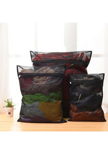 C Stili Siyah Ince Örgü Çamaşır Torbası Koruma Torbası Çamaşır Makinesi Değiştirme Özel Çamaşır Yıkama Kirli Torba Giysi Saklama Hasır Torba R3D7 (Yurt Dışından) fırsatları