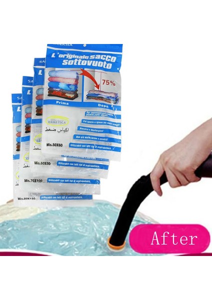 60X80 Stili Giyim Battaniye Vakum Torbaları Dolap Yeniden Kullanılabilir Toz Geçirmez Sıkıştırılmış Çanta Sac Sous Vide Vetement Giysi Saklama Contası Vakum Torbaları (Yurt Dışından) modelleri