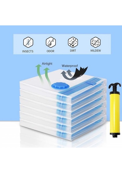 60CMX80CM Stili Pompalı Giysiler Için Vakum Torbası Yatak Odası Için Vakum Depolama Organizatör Çantası Ev Yerden Tasarruflu Organizatör Mühür Paketi (Yurt Dışından)