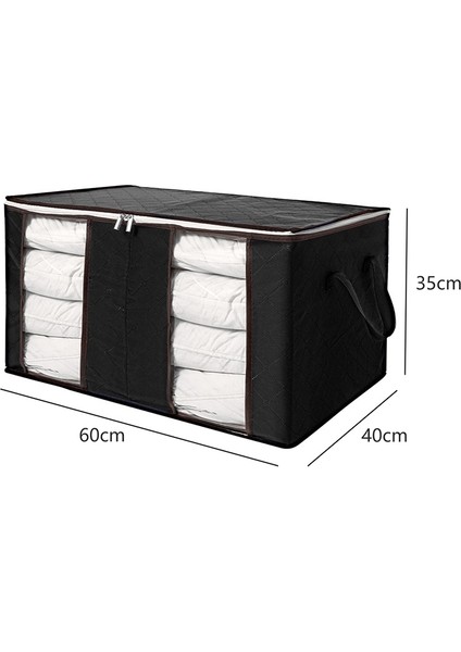Siyah Stil Katlanabilir Saklama Kutusu Taşınabilir Giysi Organizatör Düzenli Kılıf Bavul Dokunmamış Ev Saklama Kutusu Yorgan Saklama Kabı Çanta Kutusu (Yurt Dışından) fiyatları