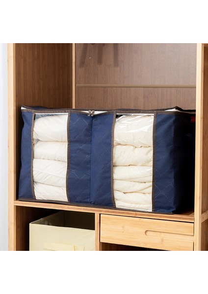 Siyah Stil Katlanabilir Saklama Kutusu Taşınabilir Giysi Organizatör Düzenli Kılıf Bavul Dokunmamış Ev Saklama Kutusu Yorgan Saklama Kabı Çanta Kutusu (Yurt Dışından) modelleri