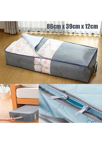 Gri Stil Büyük Fermuarlı Kolları Saklama Çantası Dokunmamış Taşınabilir Giysi Saklama Çantası Organizatör Katlanır Klozet Organizatör (Yurt Dışından) modelleri