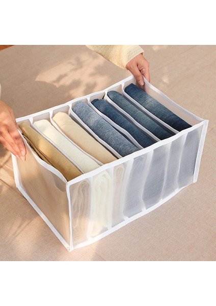 Gri Stil Dolap Giysi Ayırma Kutusu Kot Organizatör Saklama Kutusu Katlanabilir Iç Çamaşırı Sutyen Organizatör Saklama Dolabı Çekmece Bölücü (Yurt Dışından) fiyatları