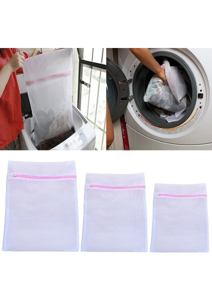 30X40 Stili Çamaşır Makineleri Için 3 Boyutlu Beyaz Kaba Örgü Çamaşır Torbaları Iç Çamaşır Çamaşır Yıkama Torbaları Modern Pet + Pe Polyester Çamaşır Torbası (Yurt Dışından) modelleri