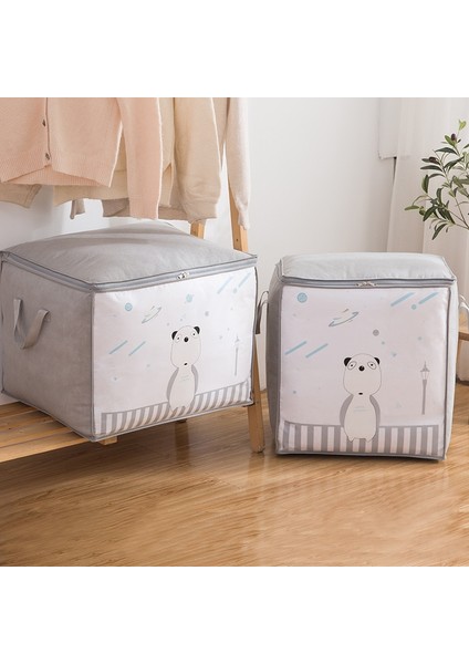 Pembe Stil Yaklaşık 46.5X35X49CM Kalınlaşmış Dokunmamış Saklama Çantası Dolap Organizatör Giysi Yorgan Durumda Saklama Kutusu Hareketli Fg Ambalaj Çeşitli Eşyalar Konteyner (Yurt Dışından) modelleri