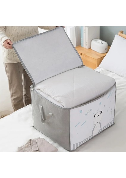 Pembe Stil Yaklaşık 46.5X35X49CM Kalınlaşmış Dokunmamış Saklama Çantası Dolap Organizatör Giysi Yorgan Durumda Saklama Kutusu Hareketli Fg Ambalaj Çeşitli Eşyalar Konteyner (Yurt Dışından) fırsatları