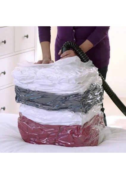 Resim Stili Olarak 70X100CM Şeffaf Sınır Katlanabilir Giysi Organizatör Mühür Sıkıştırılmış Seyahat Tasarruflu Uzay Çantaları Paketi Vakum Saklama Çantası Ev Organizatör (Yurt Dışından) fiyatları