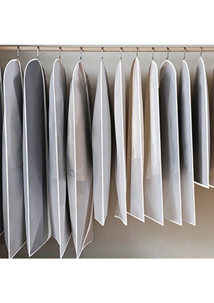 Siyah Kenar Stili 60X80CM Toz Geçirmez Giyim Depoları Çanta Takım Elbise Örtüsü Konfeksiyon Ceket Asılı Giysi Çanta Ev Gardırop Ceket Organizatör Uzun Ceket Için (Yurt Dışından) fırsatları