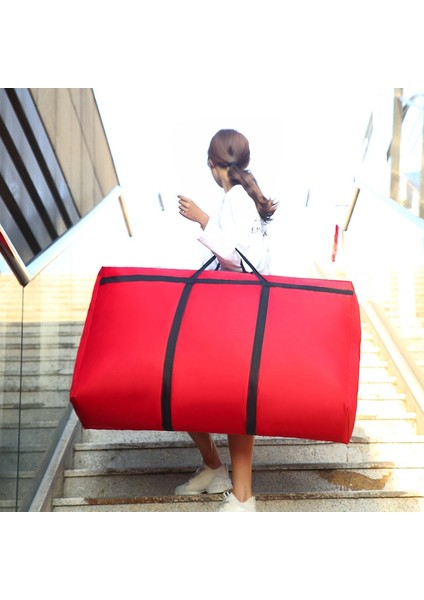 Mavi Stil 180L 100X58X28CM Giysi Yorgan Saklama Çantası Büyük Kapasiteli Kalınlaşmış Oxford Sağlam Kanvas Dokuma Çantalar Ev Yatak Odası Malzemeleri Aksesuar (Yurt Dışından) fırsatları