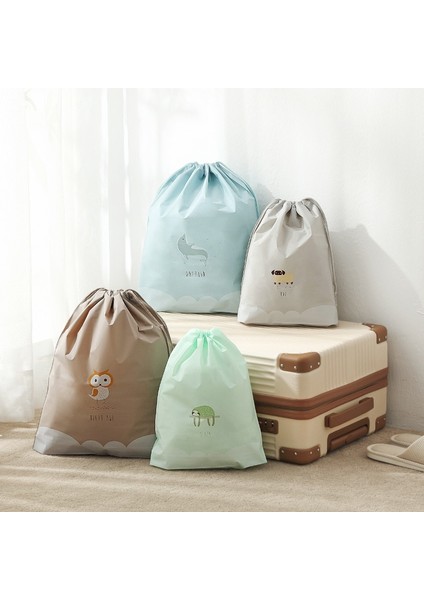 No.4 Tarzı M Beden Dize Kapatma ile Ipli Çanta Ayakkabı Iç Çamaşırı Giyim Için Su Geçirmez Çanta Ambalaj Seyahat Saklama Çantası Giyim Depolama (Yurt Dışından) fiyatları