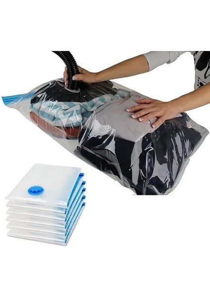 Resim Stili Olarak 70X100CM Şeffaf Sınır Katlanabilir Giysi Organizatör Mühür Sıkıştırılmış Seyahat Tasarruflu Uzay Çantaları Paketi Vakum Saklama Çantası Ev Organizatör (Yurt Dışından) fırsatları