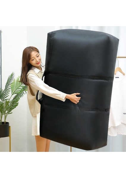 Siyah Stil 90L 90X48X25CM Dolaplar Giysi Yorgan Saklama Çantası Seyahat Bagaj Ambalaj Kılıfı Organizador Hareketli Çuval Büyük Kapasiteli Su Geçirmez Oxford Kumaş (Yurt Dışından) fiyatları