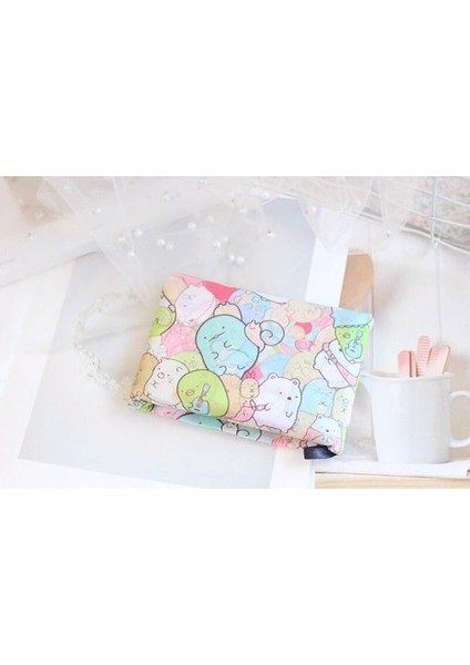 Şeker Sumikko Tarzı Karikatür Sumikko Gurashi Katlanabilir Geri Dönüşüm Alışveriş Çantası Kadın Seyahat Omuz Bakkal Çantaları Sevimli Yeniden Kullanılabilir Bez Çanta Omuz Çantası (Yurt Dışından)