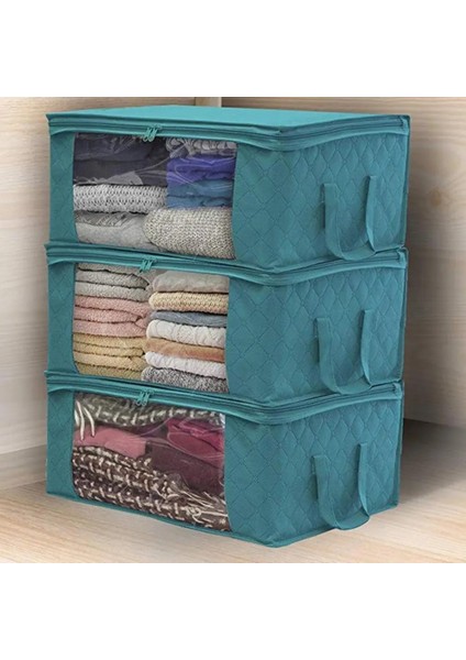 Mavi Stil Dokunmamış Katlanır Saklama Kutusu Saklama Çantası Büyük Kapasiteli Giysi Saklama Ev Saklama Çantası Toz Geçirmez Dolap Ev Depolama (Yurt Dışından) fiyatları