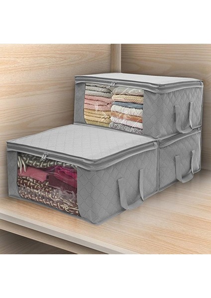 Mavi Stil Dokunmamış Katlanır Saklama Kutusu Saklama Çantası Büyük Kapasiteli Giysi Saklama Ev Saklama Çantası Toz Geçirmez Dolap Ev Depolama (Yurt Dışından) indirimleri