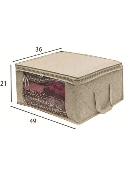 Bej Tarzı Dokunmamış Giysi Saklama Çantası Katlanır Kapaklı Yorgan Toz Geçirmez Dolap Fg Kutusu Battaniye Saklama Dolabı Ev Saklama Alanı Çantası (Yurt Dışından) fiyatları