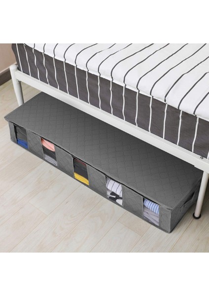 Mavi Stil Under Bed Clothes Item Storage Dustproof Storage Bag Container Clothes Organizer Foldable 5 Sections And Visible Clear Window (Yurt Dışından)