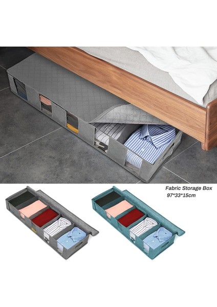 Mavi Stil Under Bed Clothes Item Storage Dustproof Storage Bag Container Clothes Organizer Foldable 5 Sections And Visible Clear Window (Yurt Dışından) modelleri